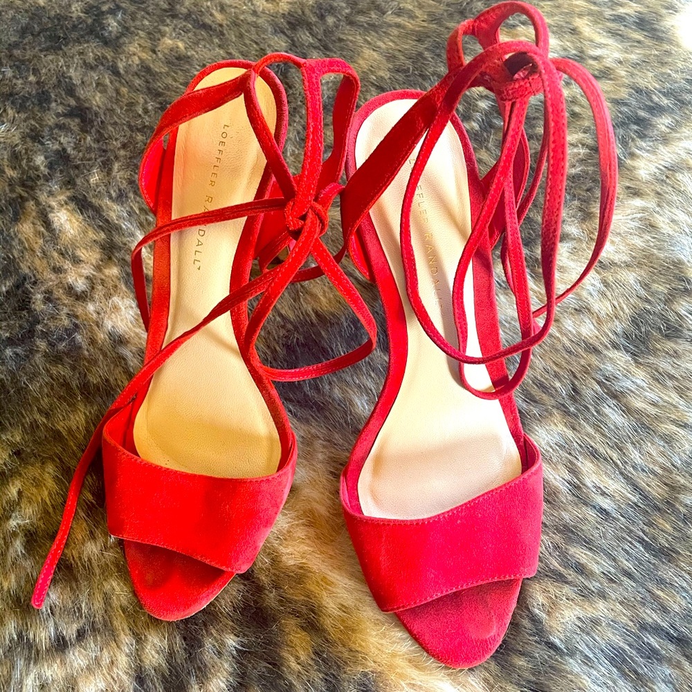 loeffler randall suede sandals